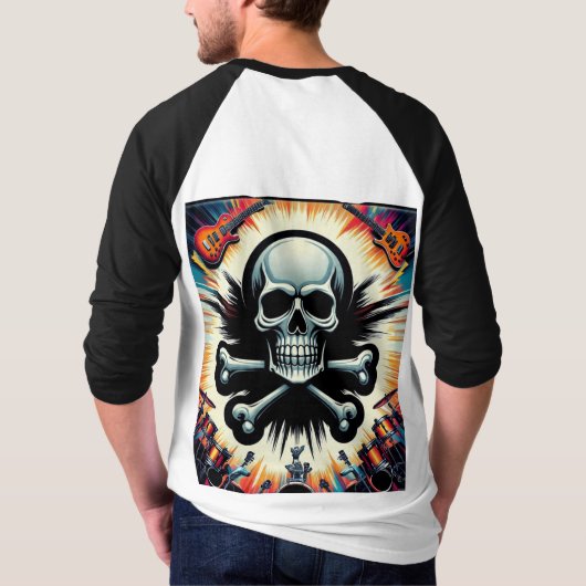 Rock & Roll Skull Festival T-Shirt (Rückseite)