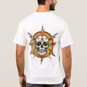 Rock & Roll Skull Patch T - Shirt Design (Rückseite)