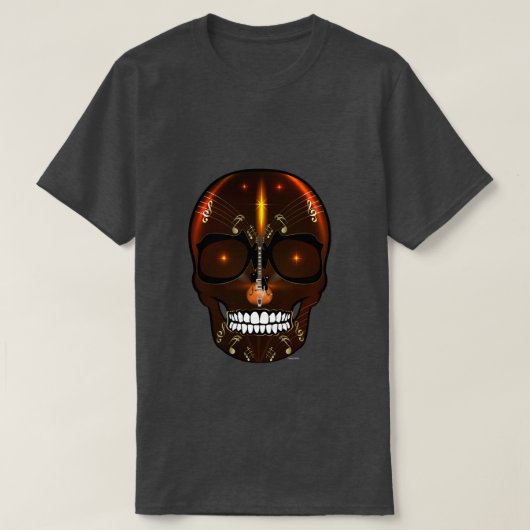 Rock & Roll Skull Skeleton Tshirt (Design vorne)