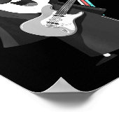 Rock & Roll Spaß Grafik Illustration Poster (Ecke)