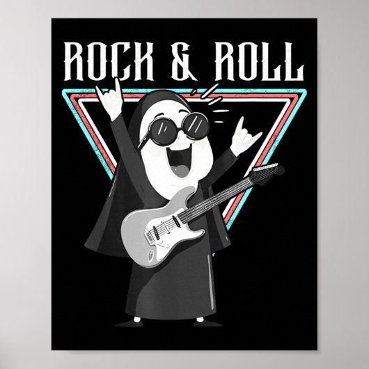 Rock & Roll Spaß Grafik Illustration Poster (Vorne)