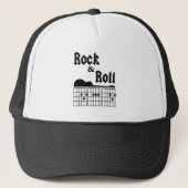 Rock & Roll Vater Trucker Hat Truckerkappe (Vorderseite)