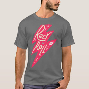Rock Roll Vintage Retro Musik Abzeichen T-Shirt