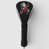 Rock & Roll Weihnachtsmann-Claus Gitarrist Golf Headcover (Vorderseite)