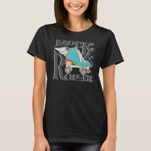Rock & Roller Skaten Roller Retro 70´s 80´s Skate T-Shirt