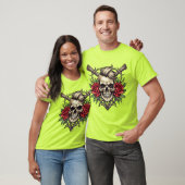 "Rock & Rose" Skull Tattoo T-Shirt (Unisex)