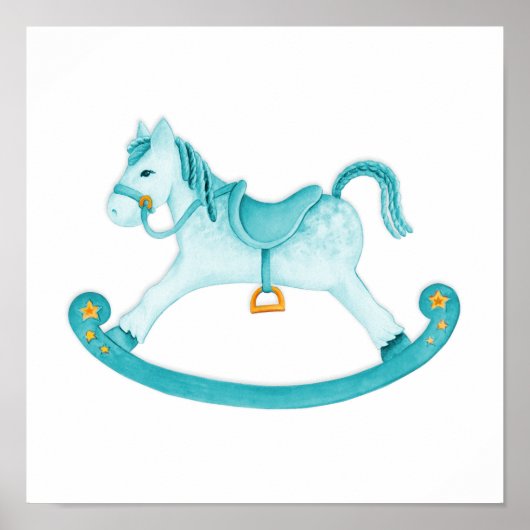 Rock Ross Aquarellkunst Kinder Kinderzimmer Poster (Vorne)