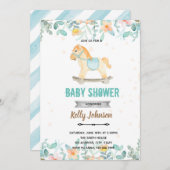 Rock-Ross-Dusche Geburtstagsfeier Einladung (Vorne/Hinten)