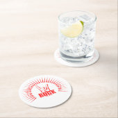 Rock Runder Pappuntersetzer (Vor Ort)