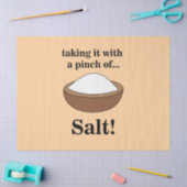 Rock Salt Taking It With A Pinch Of Salt Funny Seidenpapier (Basteln)