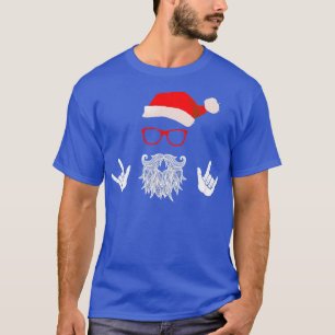 Rock Santa Claus Beard Hat Sonnenbrille Classic TS T-Shirt