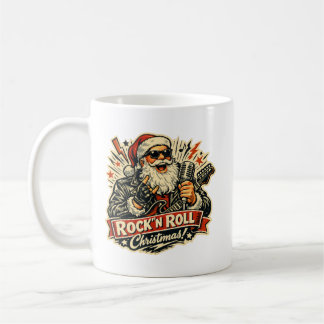 Rock Santa Claus Weihnachten Vintage 1950er Kaffeetasse