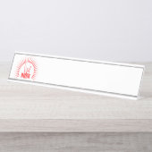 Rock Schreibtischnamensplakette (Vorderseite )