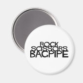 Rock Scissors Bagpipe Magnet (Vorderseite/Rückseite)