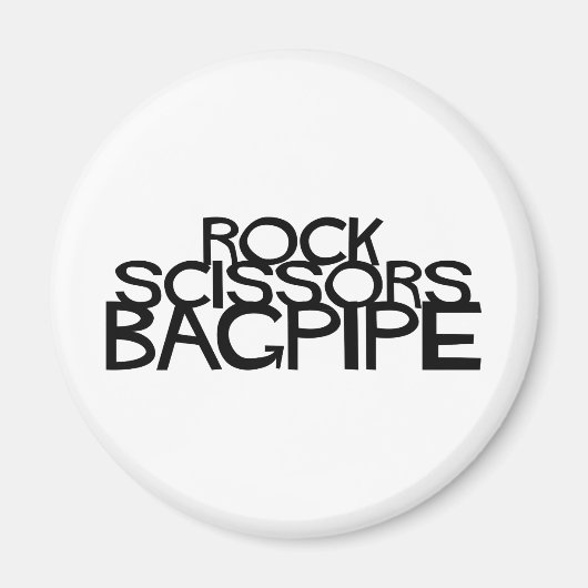 Rock Scissors Bagpipe Magnet (Vorne)