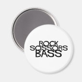 Rock Scissors Bass Magnet (Vorderseite/Rückseite)