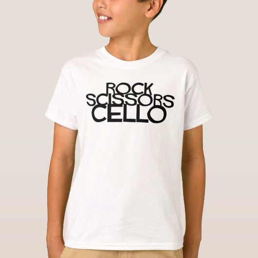 Rock Scissors Cello T-Shirt (Vorderseite)