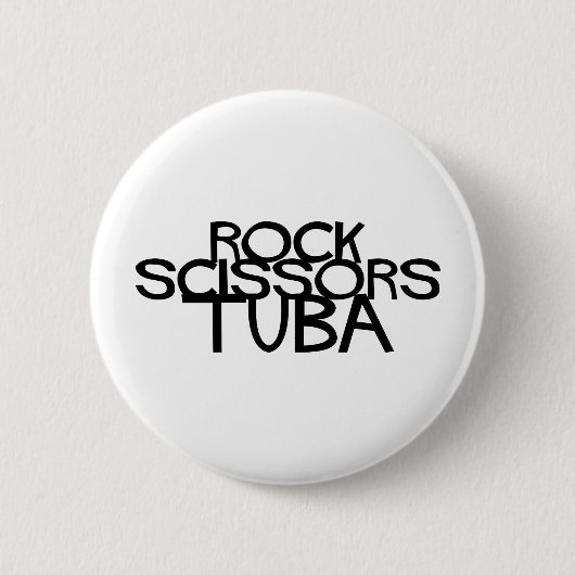 Rock Scissors Tuba Button (Vorderseite)