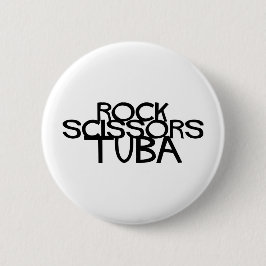 Rock Scissors Tuba Button