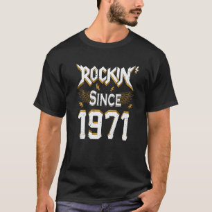 Rock Seit 1971 51. Geburtstag 51 Jahre alter Tag M T-Shirt