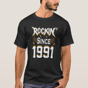 Rock Seit 1991 31. Geburtstag 31 Jahre alter Tag M T-Shirt