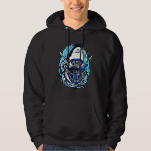 Rock Shark Super Fashion Unique Charm Music Fan Hoodie