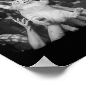 Rock Show Cat Meme Funny Humor Tabby Cat Crowd Sur Poster (Ecke)