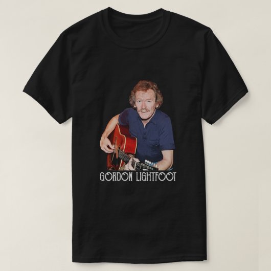 Rock Singer Gordon Lightfoot T-Shirt (Design vorne)