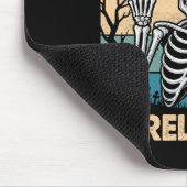Rock Skeleton Deprived Rely Alive Halloween Costum Mousepad (Ecke)
