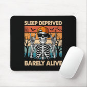 Rock Skeleton Deprived Rely Alive Halloween Costum Mousepad (Mit Mouse)