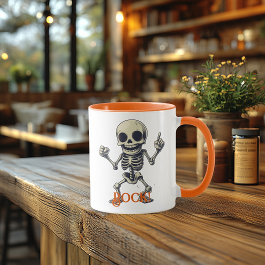 Rock Skeleton Tasse - Fun & Spooky Halloween Vibes