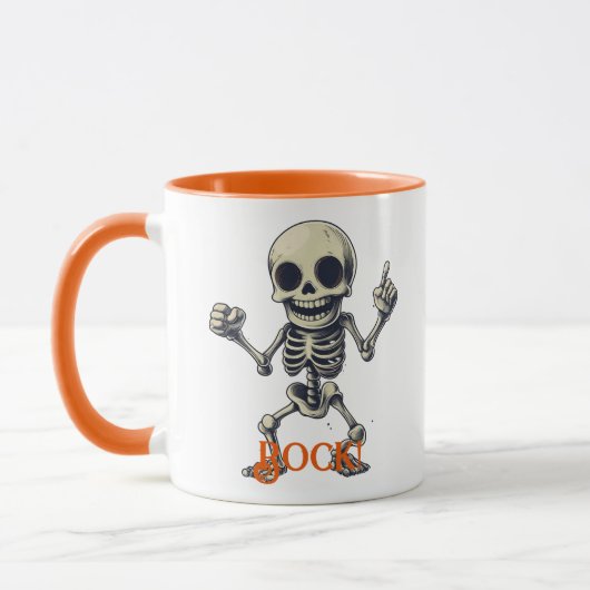 Rock Skeleton Tasse - Fun & Spooky Halloween Vibes (Links)