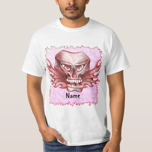 Rock Skull Biker T - Shirt (Vorderseite)