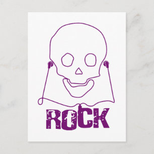 Rock Skull - Emo Alternative Grunge Scene Punk Postkarte