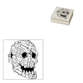 Rock skull Illustration Art Briefmarken Gummistempel (Stempel)