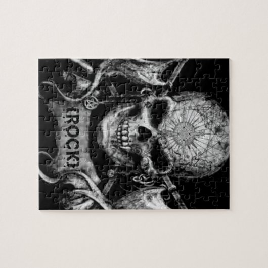 Rock Skull Puzzle (Horizontal)