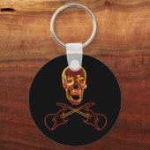 Rock Skull Schlüsselanhänger (Vorderseite)