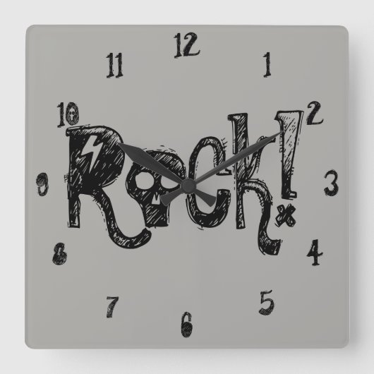 Rock Skulls Wall Uhr (Vorderseite)