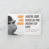 Rock-Solid Vater: Ein Vatertag Karte (Innenseite)