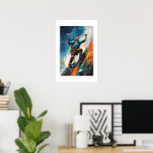 Rock Sport Kletterwand Paint Poster (Heimbüro)