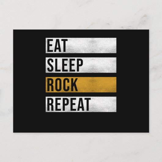 Rock Sprichwort Funny Rocker Postkarte (Vorderseite)