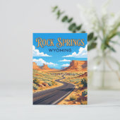 Rock Springs USA Postkarte (Stehend Vorderseite)