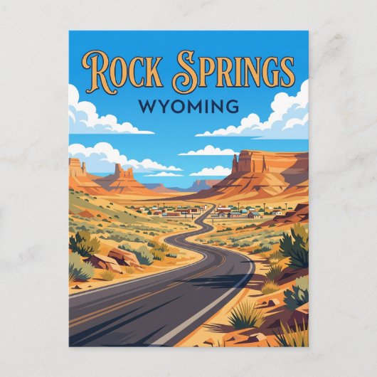 Rock Springs USA Postkarte (Vorderseite)