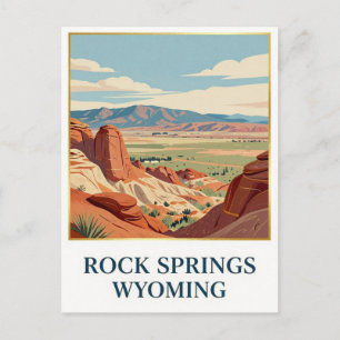 Rock Springs Wyoming Westliche Landschaft Postkarte