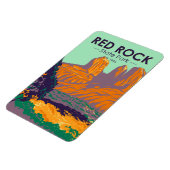 Rock Staat Park Arizona Vintag Magnet (Linke Seite)