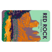 Rock Staat Park Arizona Vintag Magnet (Horizontal)