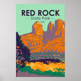 Rock Staat Park Arizona Vintag Poster