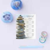 Rock Stack Cairn Wellness-Center Salon Services Me Flyer (Einzeln)
