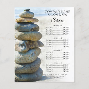 Rock Stack Cairn Wellness-Center Salon Services Me Flyer