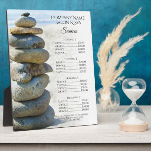 Rock Stack Cairn Wellness-Center Salon Services Me Fotoplatte